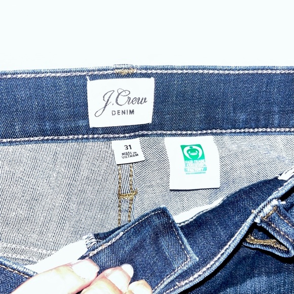 J. Crew 9” Demi Boot Crop Jeans Button Fly - Picture 10 of 13